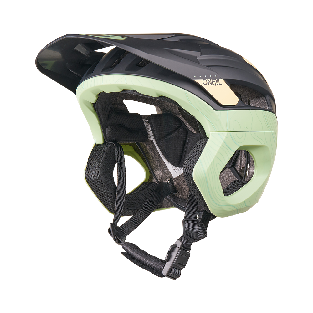 MTB-Helm O'NEAL TRAPPER EVO TOPO Schwarz/Sand/Mint