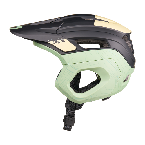 MTB-Helm O'NEAL TRAPPER EVO TOPO Schwarz/Sand/Mint