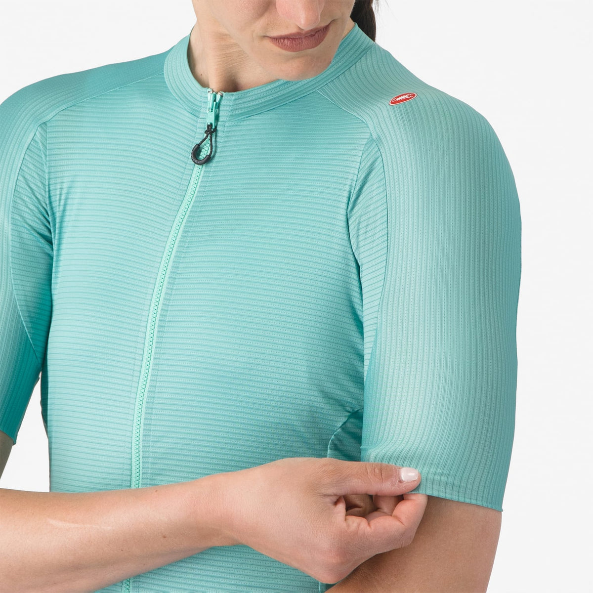 Trikot CASTELLI ESPRESSO Damen Kurzarm Türkis