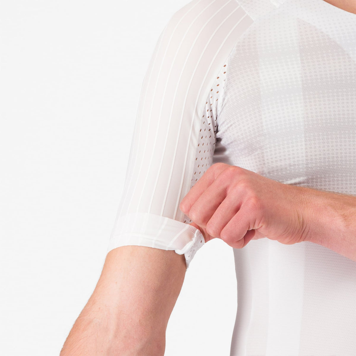 Trikot CASTELLI AERO RACE 8S Kurzarm Weiß