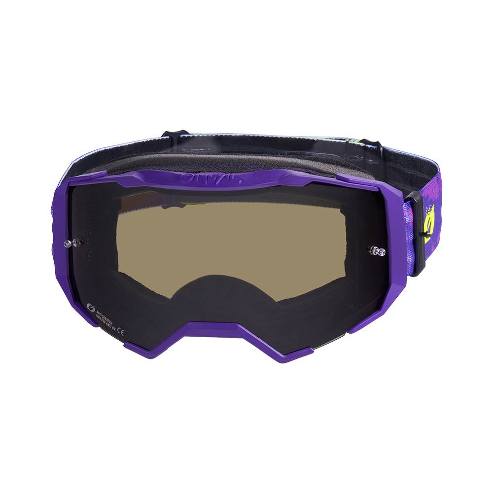 Maske O'NEAL B-22 PAINT Violett/Neongelb