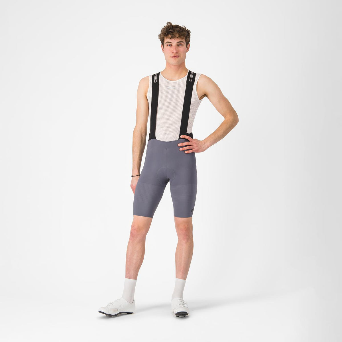 Kurze Trägerhose CASTELLI PREMIO EVO Grau