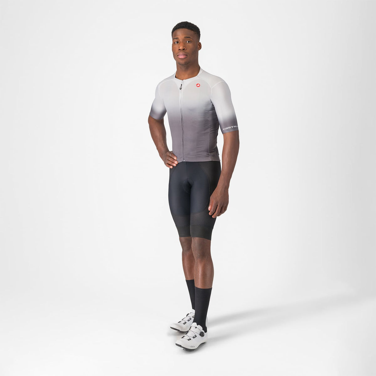 Trikot CASTELLI UPF Kurzarm Grau