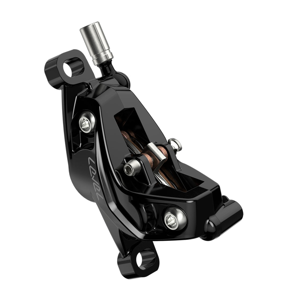 Bremspaar SRAM LEVEL SILVER STEALTH 4 Kolben Schwarz