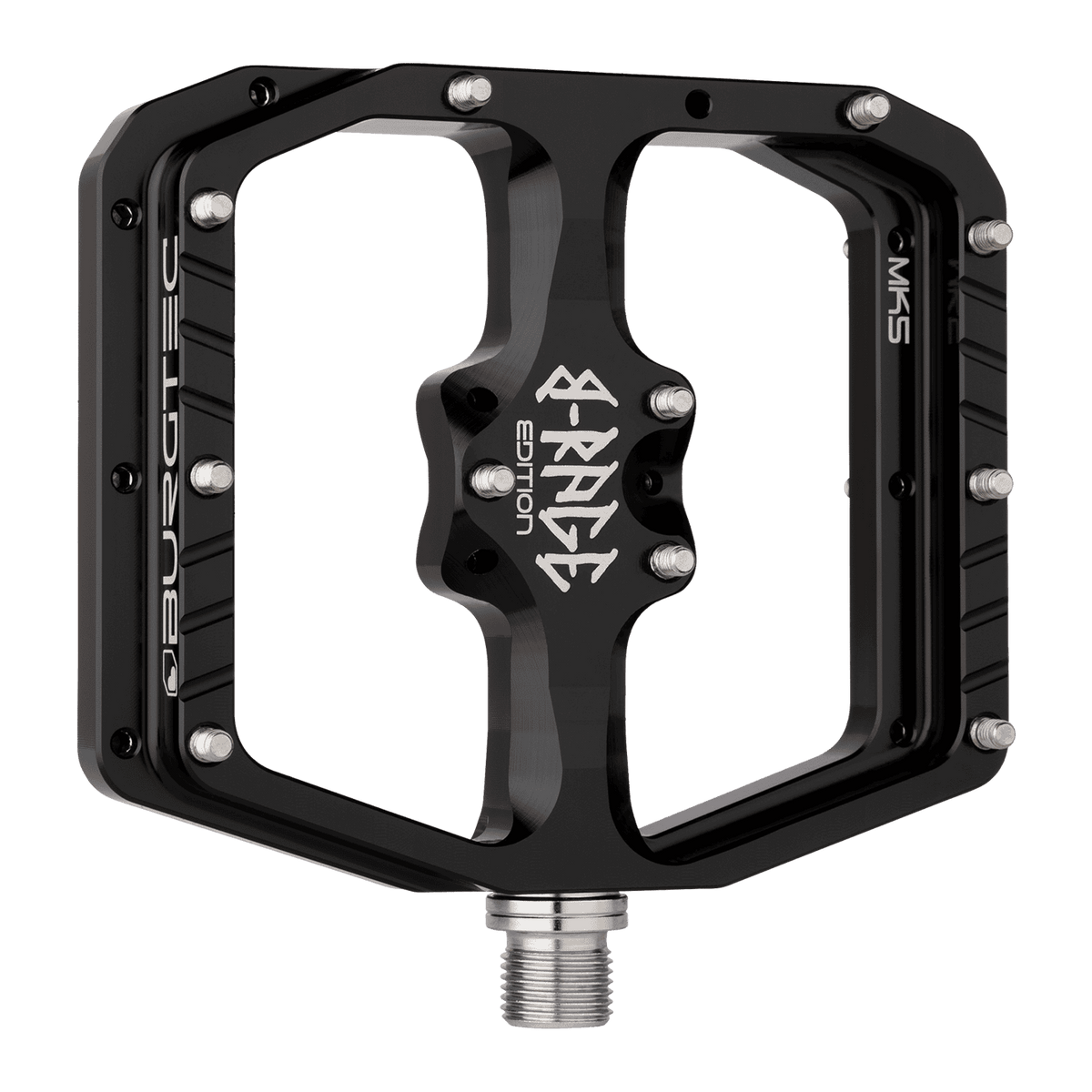 Plattformpedale BURGTEC PENTHOUSE FLAT MK5 B-RAGE EDITION Schwarz