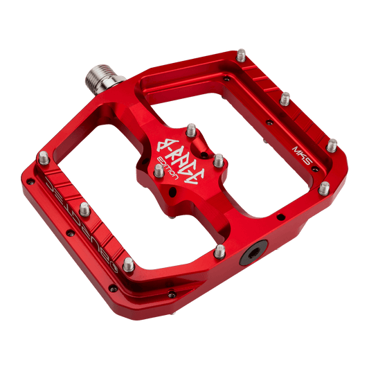 Plattformpedale BURGTEC PENTHOUSE FLAT MK5 B-RAGE EDITION Rot