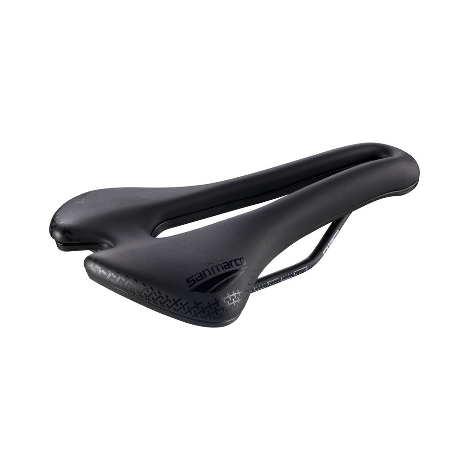 Sattel SAN MARCO ASPIDE SHORT COMFORT OPEN-FIT DYNAMIC L3 Breite 155mm Mangan-Schienen