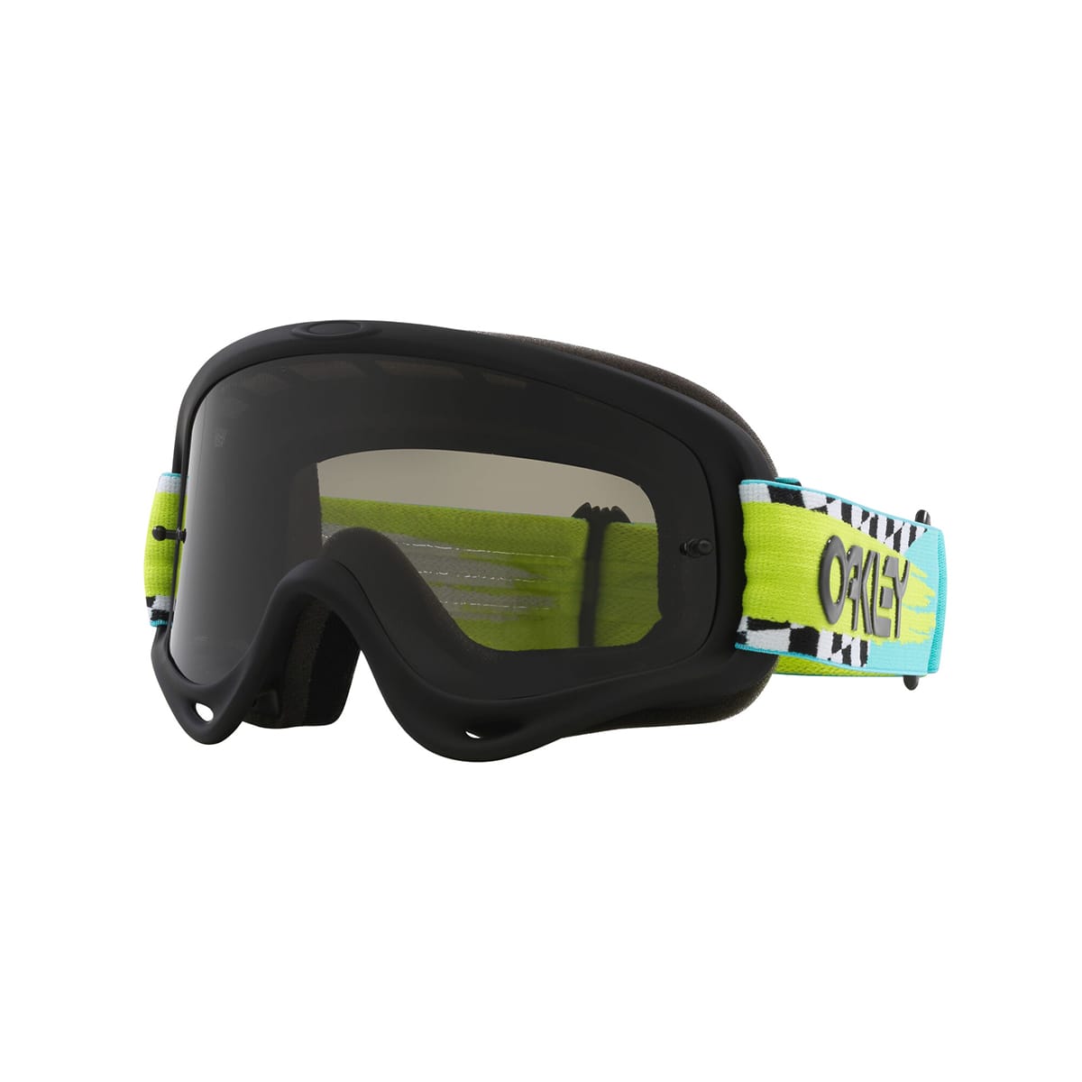 Brille OAKLEY O Frame MX Teal Checks Scheibe Dunkelgrau OO7029-83
