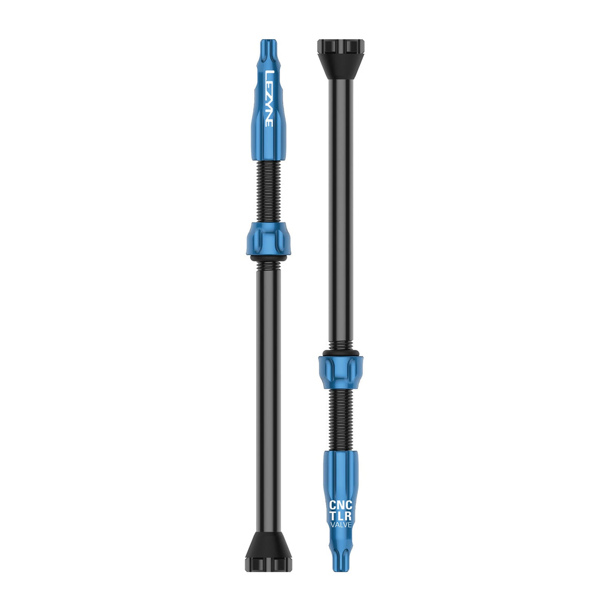 2er-Set LEZYNE CNC Tubeless-Ventile 80 mm Blau