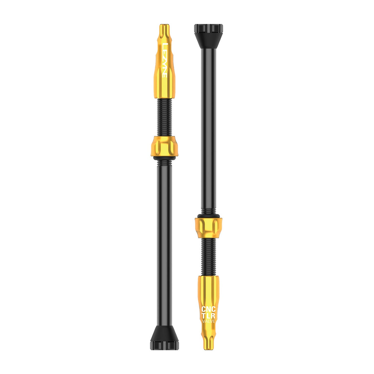 2er-Set LEZYNE CNC Tubeless-Ventile 80 mm Gold