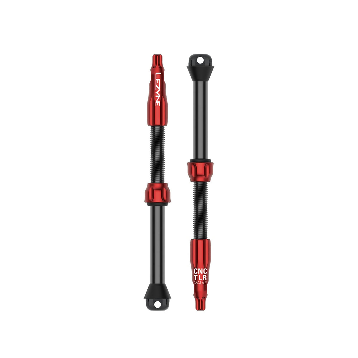 2 LEZYNE CNC PRO Tubeless-Ventile, 80 mm, Rot