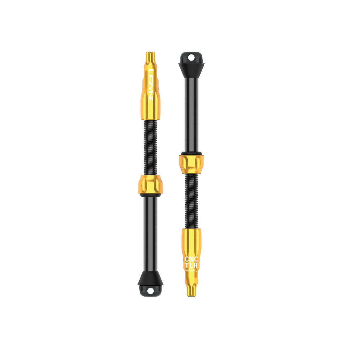 2er-Set Tubeless-Ventile LEZYNE CNC PRO 80 mm Gold