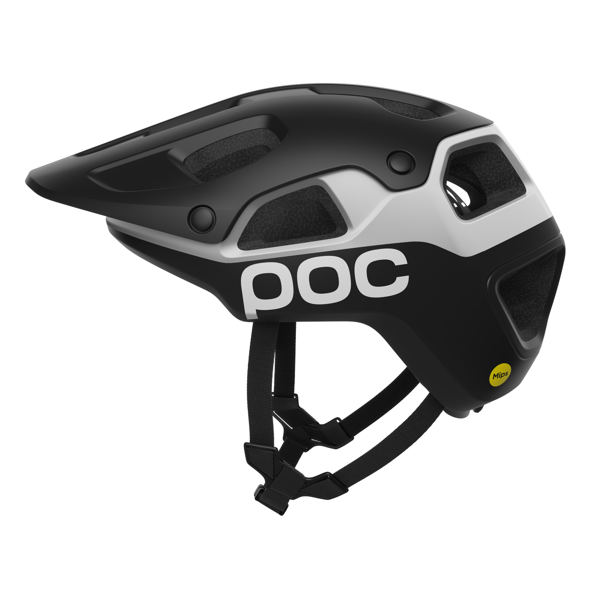 MTB-Helm POC CULARIS PURE Schwarz/Weiß Matt