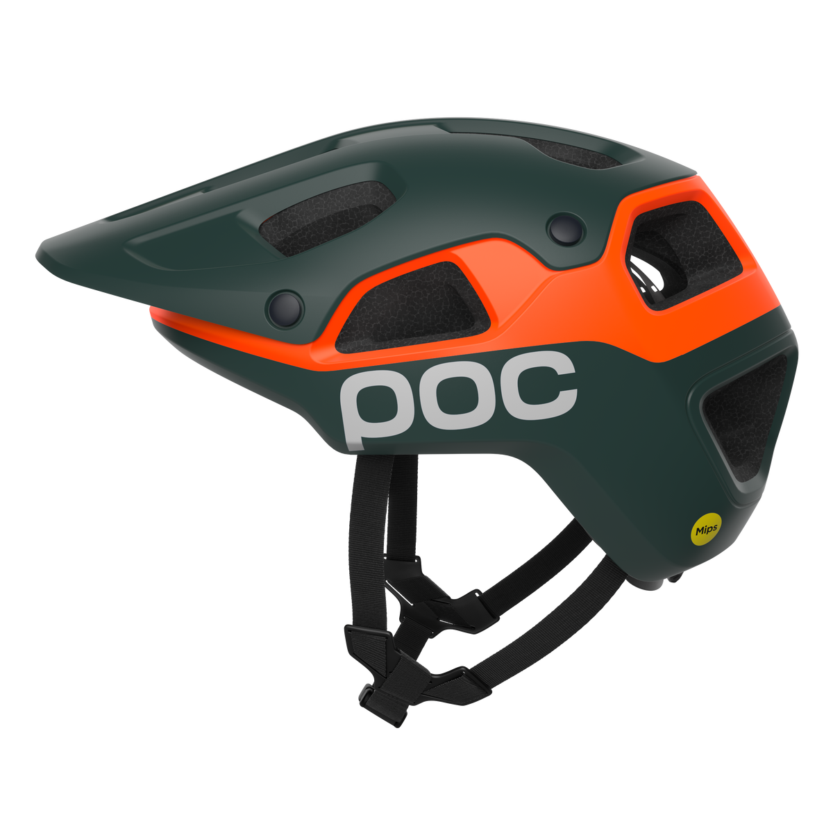 MTB-Helm POC CULARIS PURE Mattgrün/Mattorange