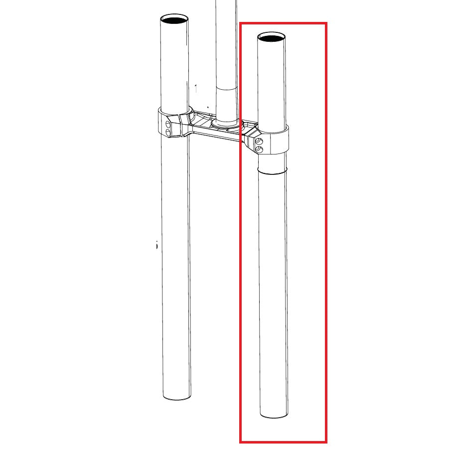 Linkes Tauchrohr für Gabel ROCKSHOX BOXXER D1 (2024+)