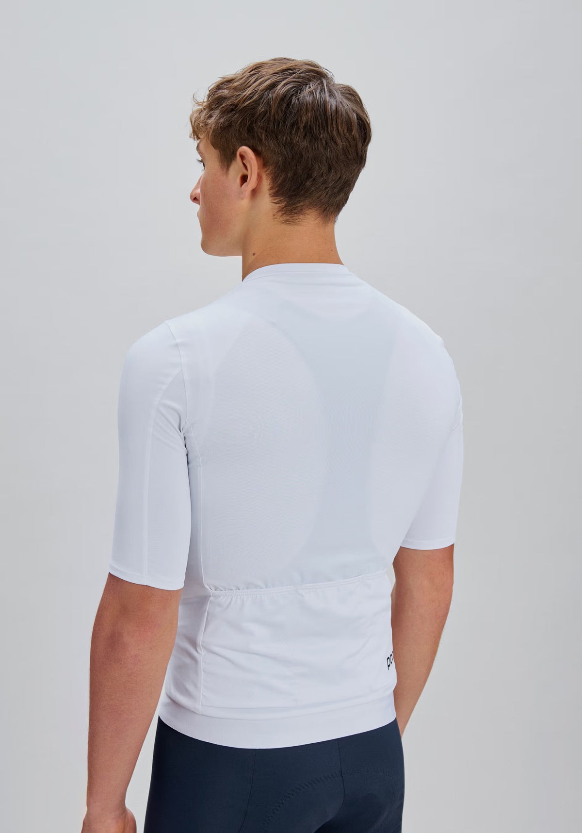 Maillot POC CADENCE Kurzarm Weiß
