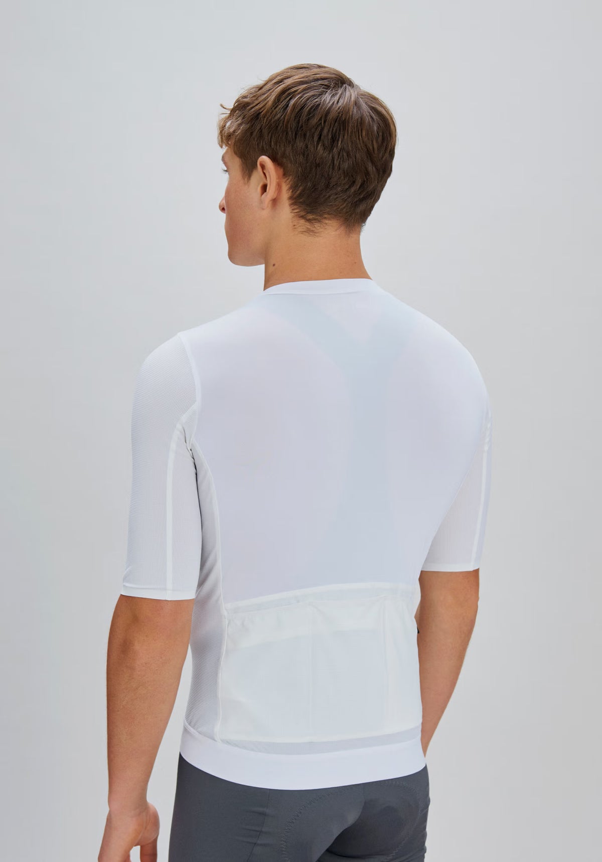 Maillot POC RACEDAY Kurzarm Weiß