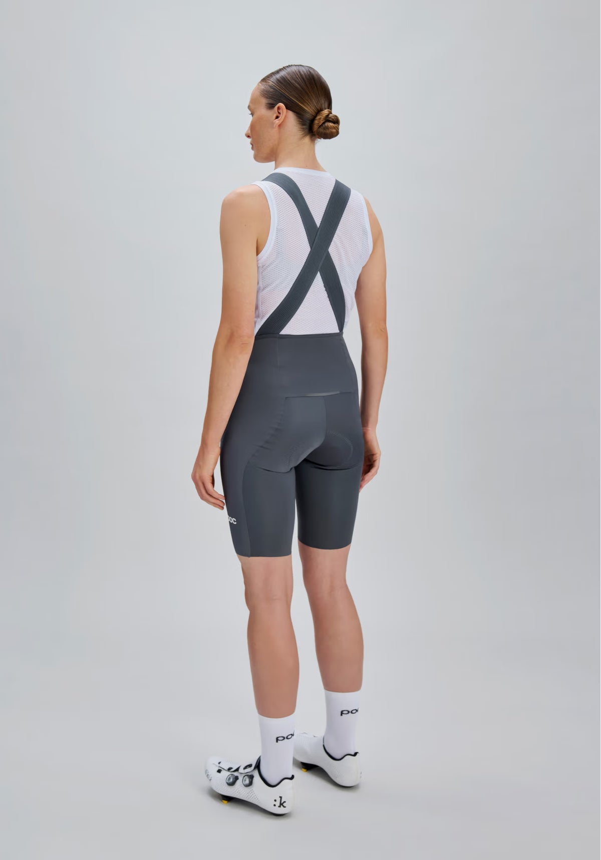 POC RACEDAY Damen-Kurz-Trägerträgerhose Grau
