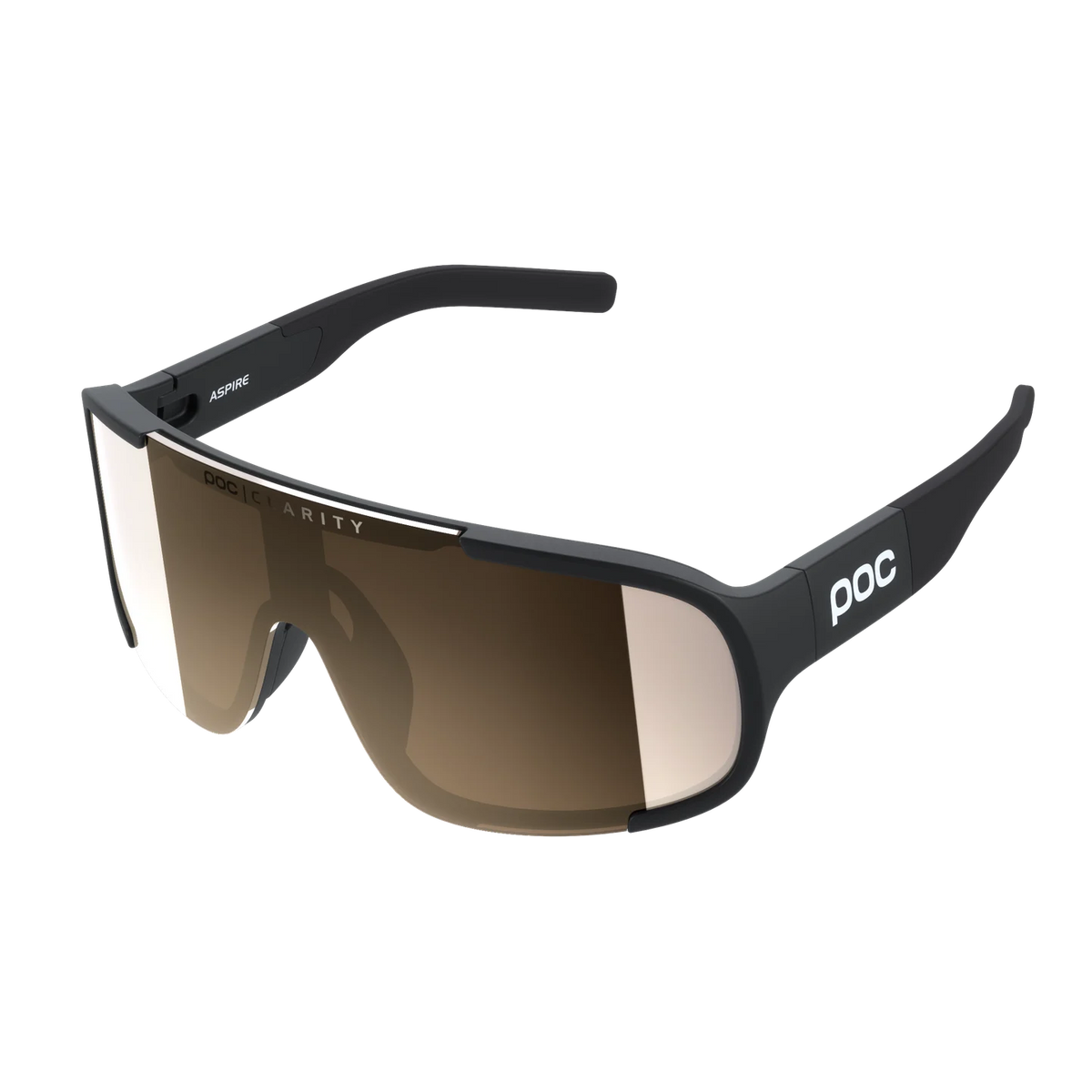 Brille POC ASPIRE WF Schwarz Glas Clarity Trail Partly Sunny Silver