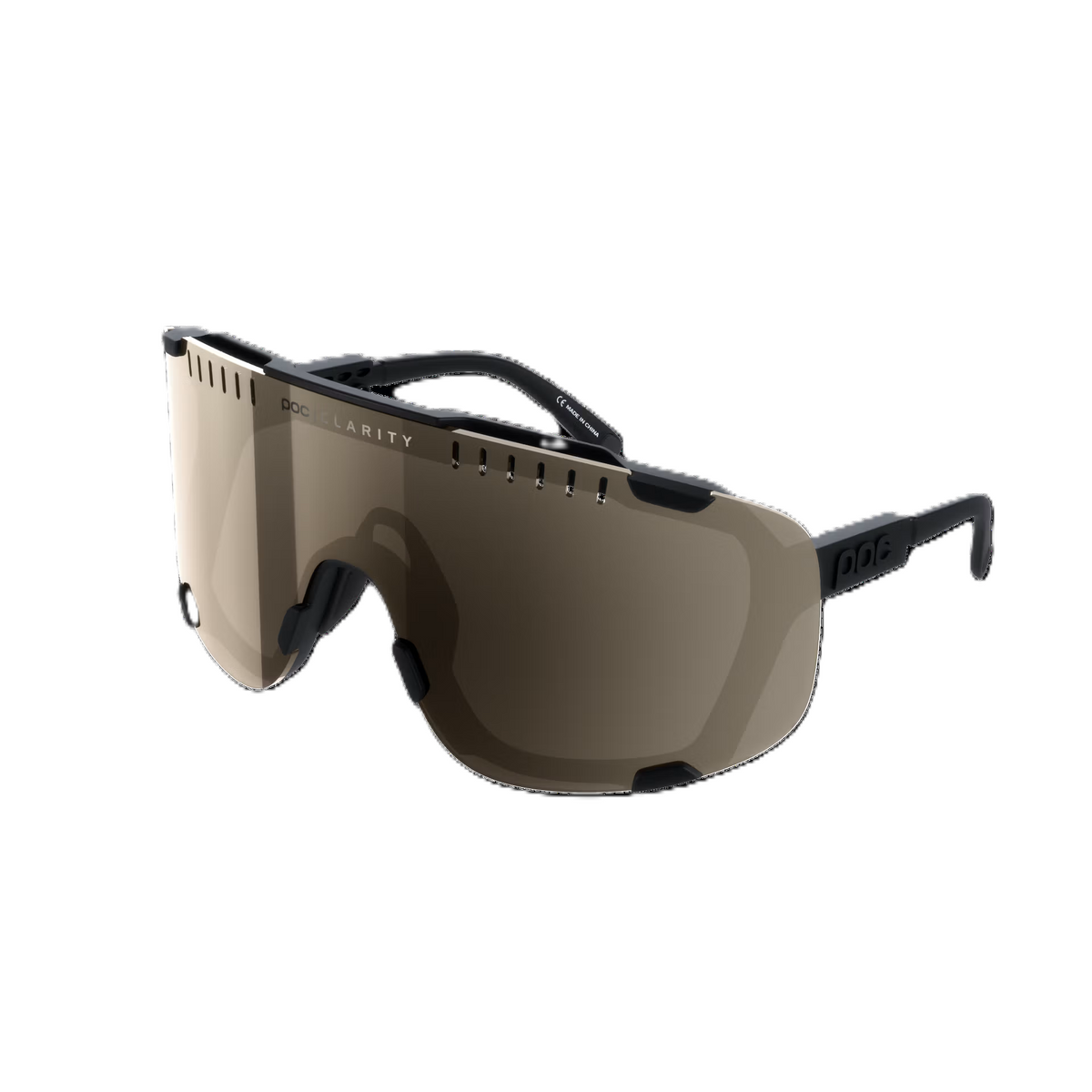 Brille POC DEVOUR+ Schwarz Glas Clarity Trail Partly Sunny Silver