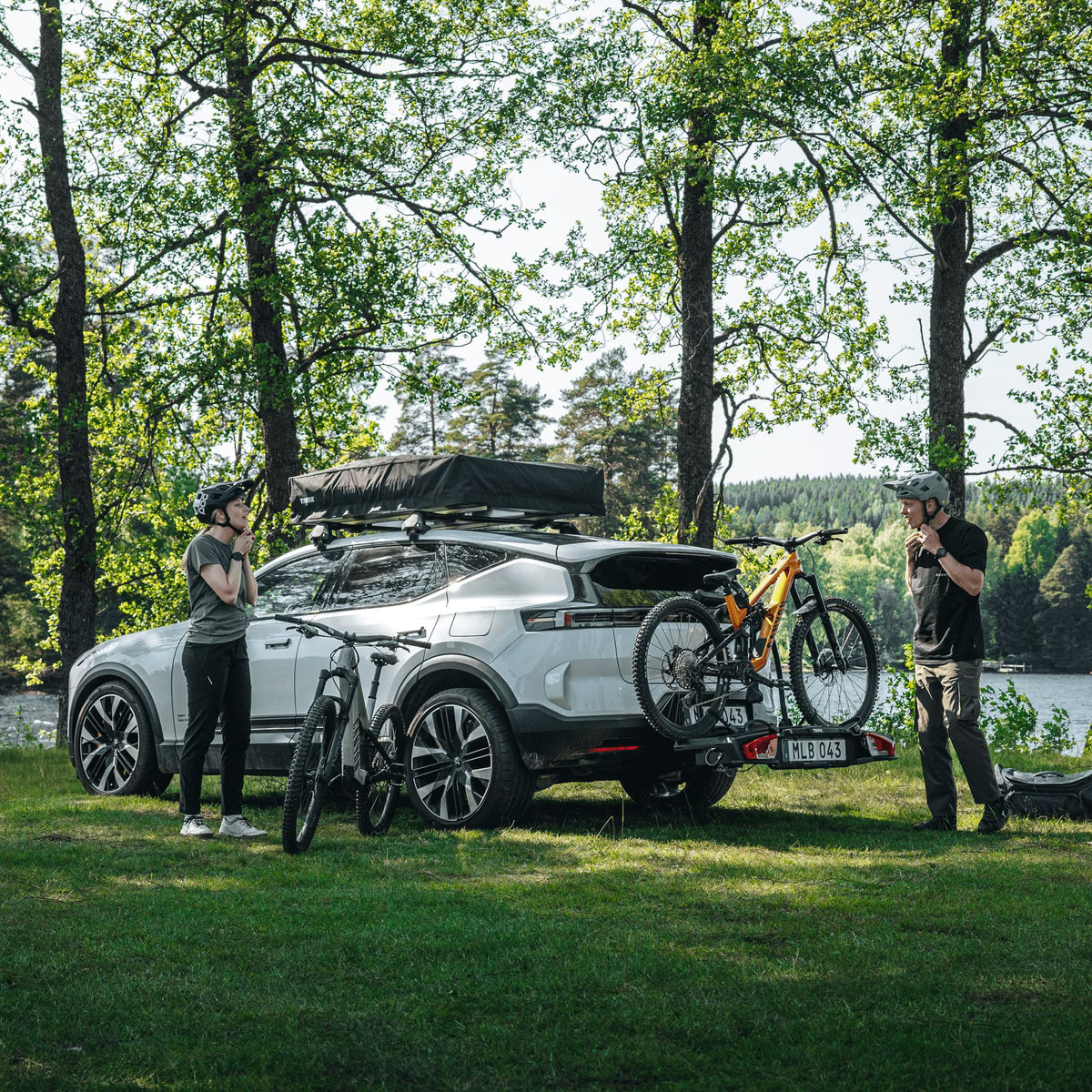 Fahrradträger THULE VELOSPACE 3 2 Fahrräder auf Anhängerkupplung