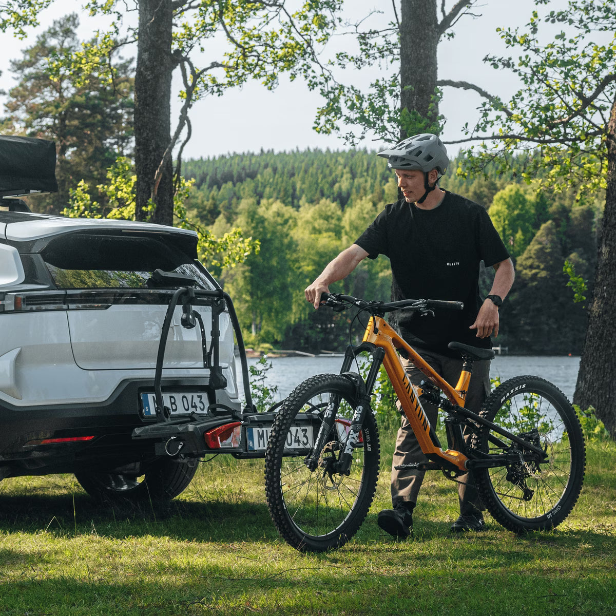 Fahrradträger THULE VELOSPACE 3 2 Fahrräder auf Anhängerkupplung