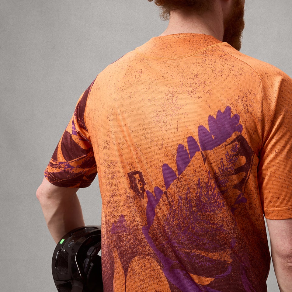 ENDURA SINGLETRACK PRINT Trikot Kurzarm End Orange