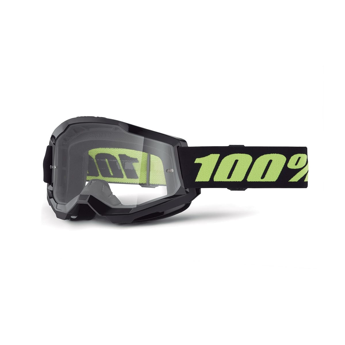 Maske 100% STRATA 2 SOLAR ECLIPSE Schwarz Klares Visier