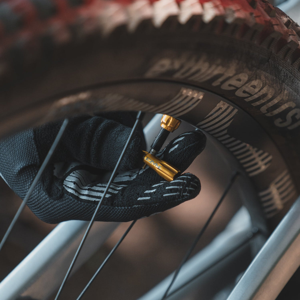 LEZYNE CNC Ventilkappe Blau