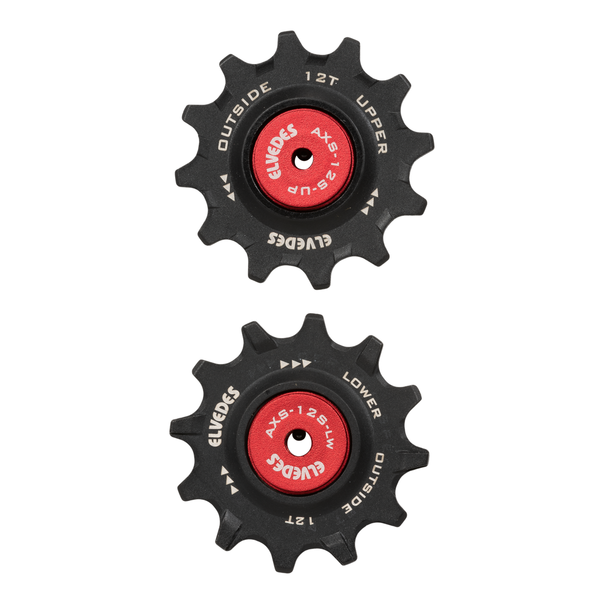 Schaltungsrollen ELVEDES 12 Zähne Sram Red/Force AXS 12V Keramiklager NW