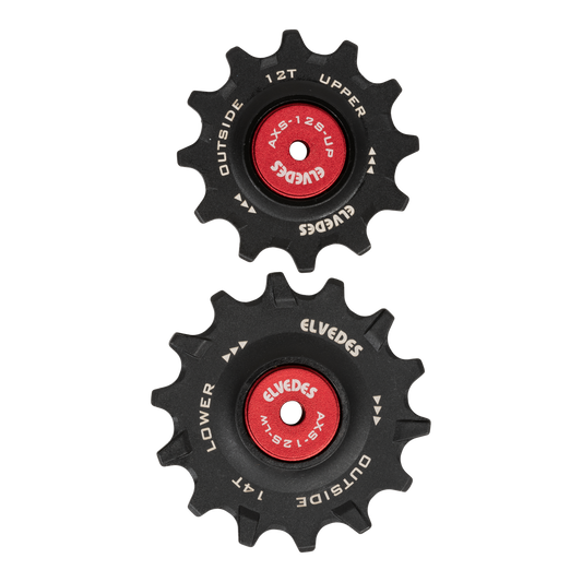 Schaltungsrollen ELVEDES 12/14 Zähne Sram Red/Force AXS 12V Keramiklager NW