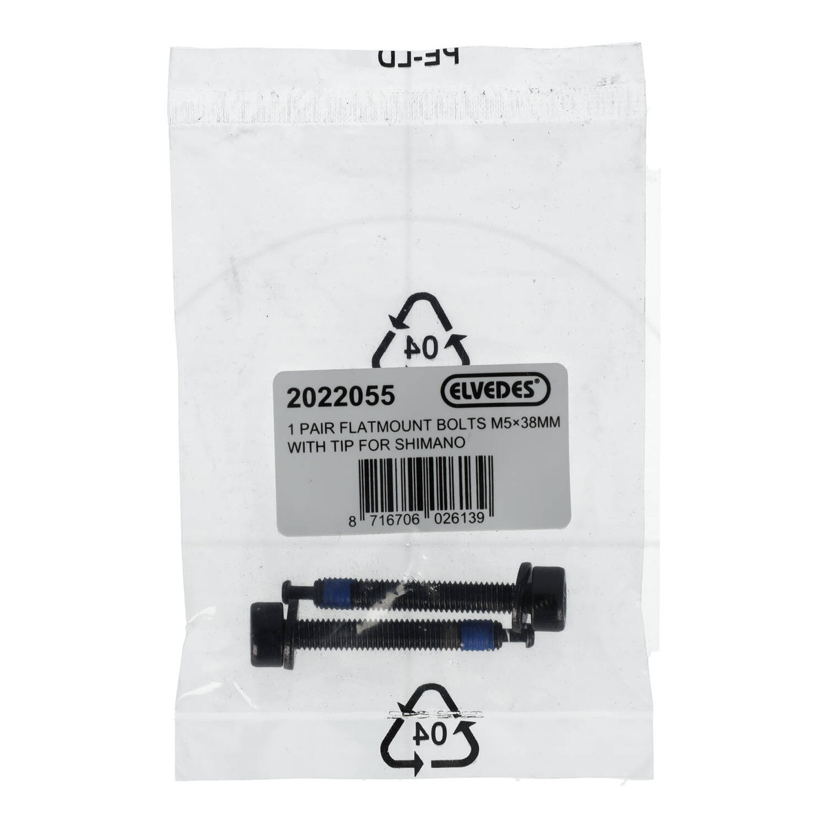 Befestigungsschraube Hinterer Bremssattel ELVEDES FM Shimano M5x38 Typ C