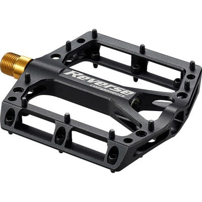 Plattformpedale REVERSE COMPONENTS BLACK ONE TITANIUM Titanachse Schwarz