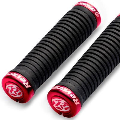 Griffe REVERSE COMPONENTS TAPER Lock-On Ø 34-30mm Schwarz/Rot