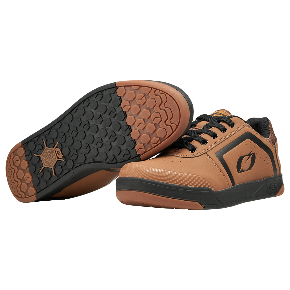 MTB-Schuhe O'NEAL PINNED FLAT Braun/Schwarz