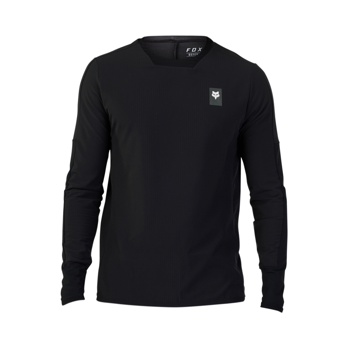 FOX DEFEND THERMAL Langarm-Trikot Schwarz