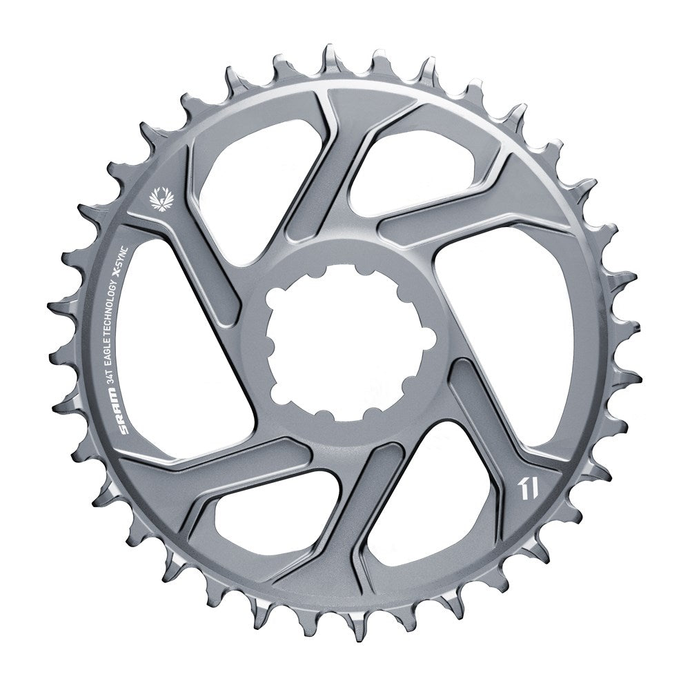Mono-Kettenblatt SRAM EAGLE X-SYNC 2 BOOST 11/12V Direct Mount Offset 3mm Grau