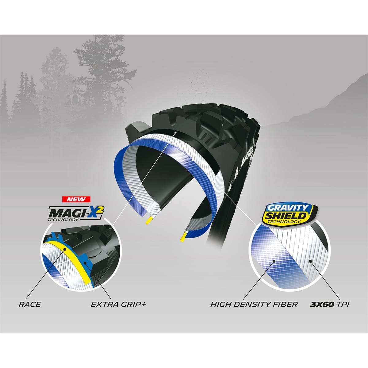 Reifen MICHELIN WILD ENDURO FRONT 29x2.40 MAGI-X Tubeless Ready Faltreifen