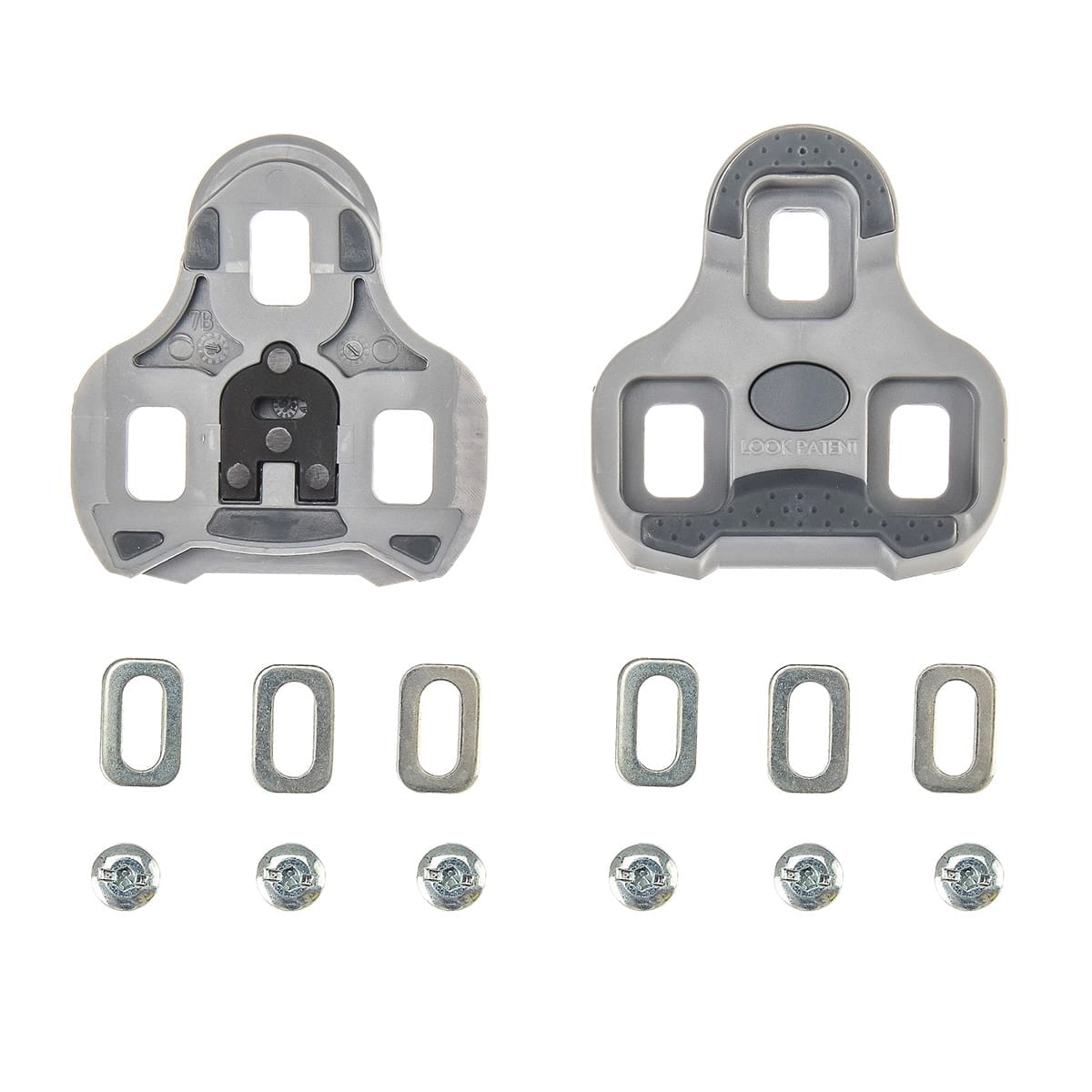 Cleats-Set für Pedale LOOK KEO GRIP Grau