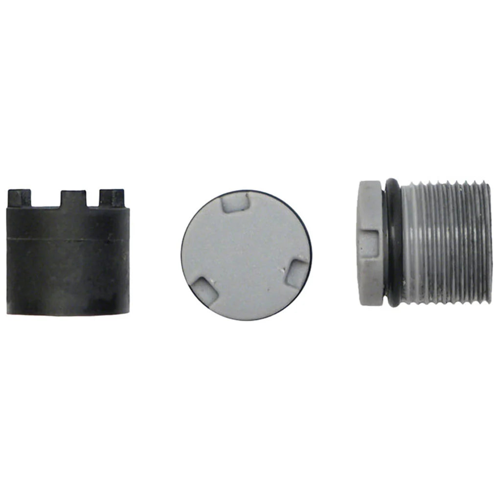 Werkzeug + Achsenkappen Pedale LOOK X-TRACK Aluminium
