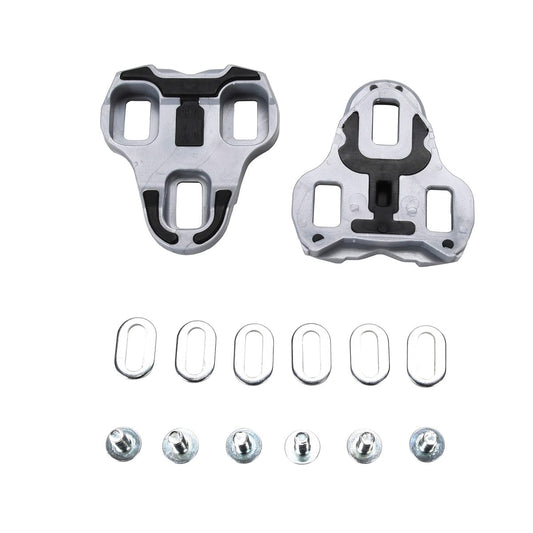 Cleats-Set VELOX RUTSCHFEST für LOOK KEO PEDALE Grau 4,5°