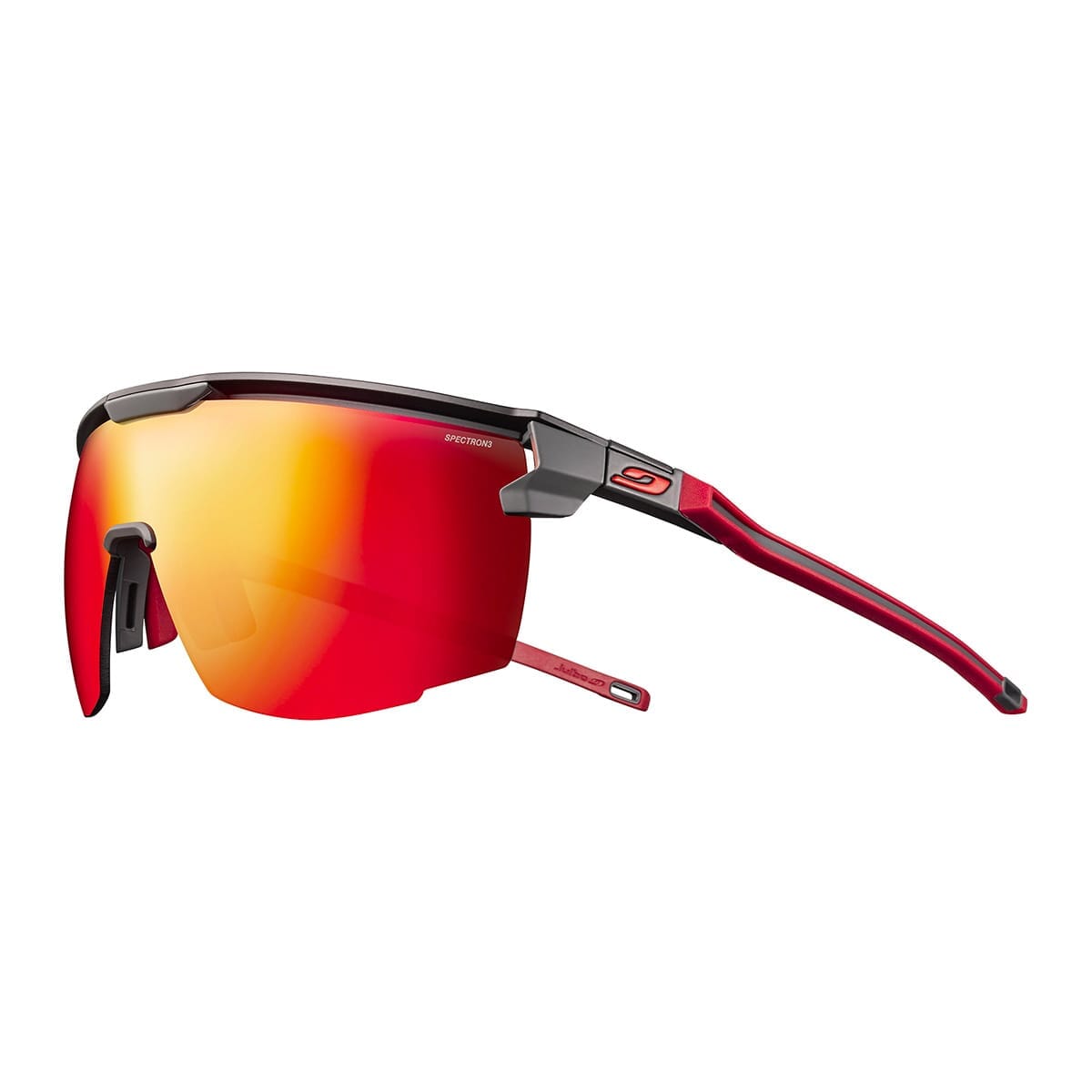 Brille JULBO ULTIMATE Schwarz/Rot Reactiv Gelb/Braun