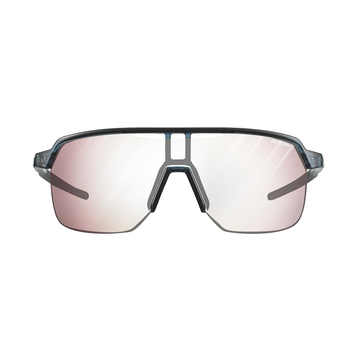 Brille JULBO FREQUENCY Blau Transluzid/Schwarz Reactiv High Contrast Photochromisch