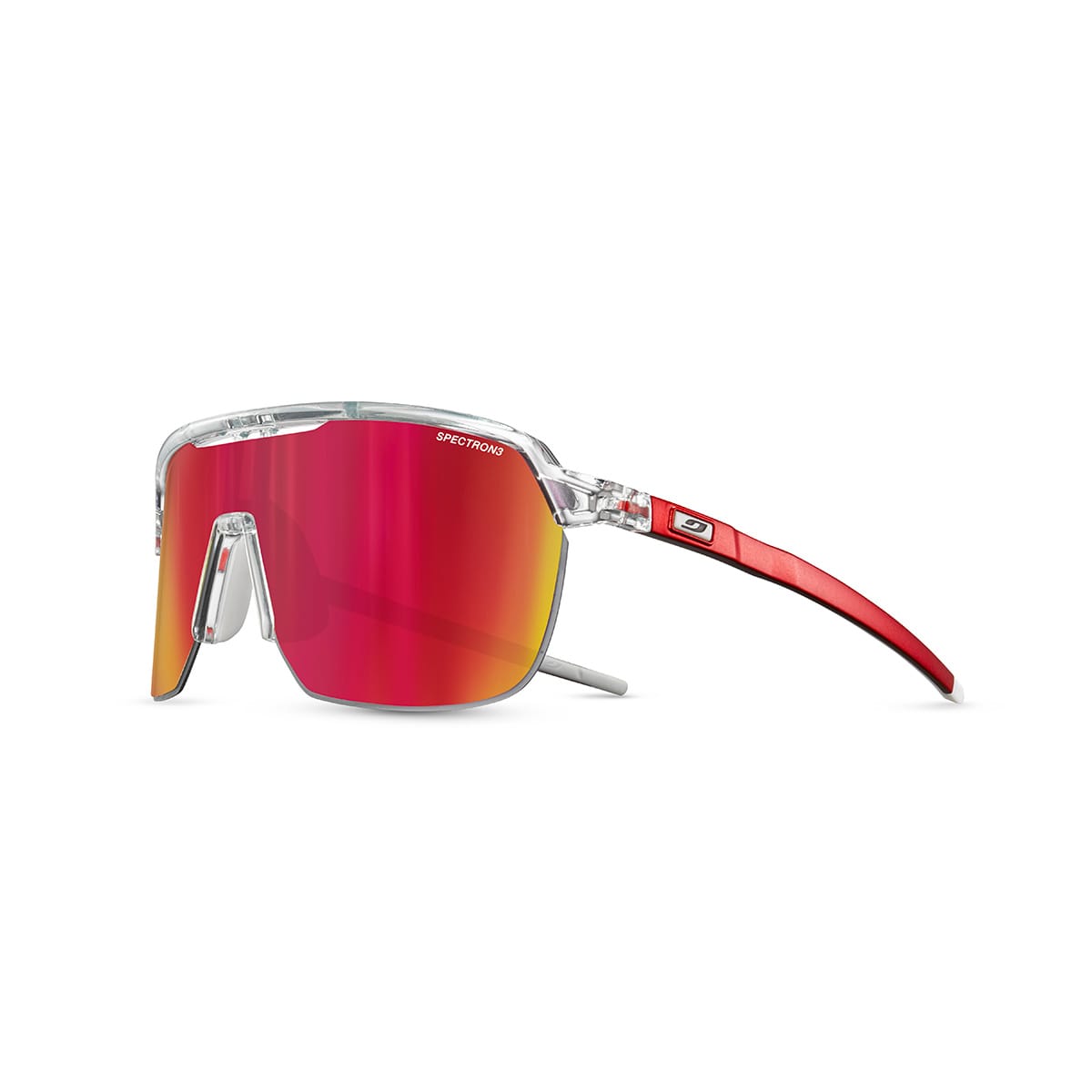 Brille JULBO FREQUENCY Kristall/Rot Spectron 3CF Smoke