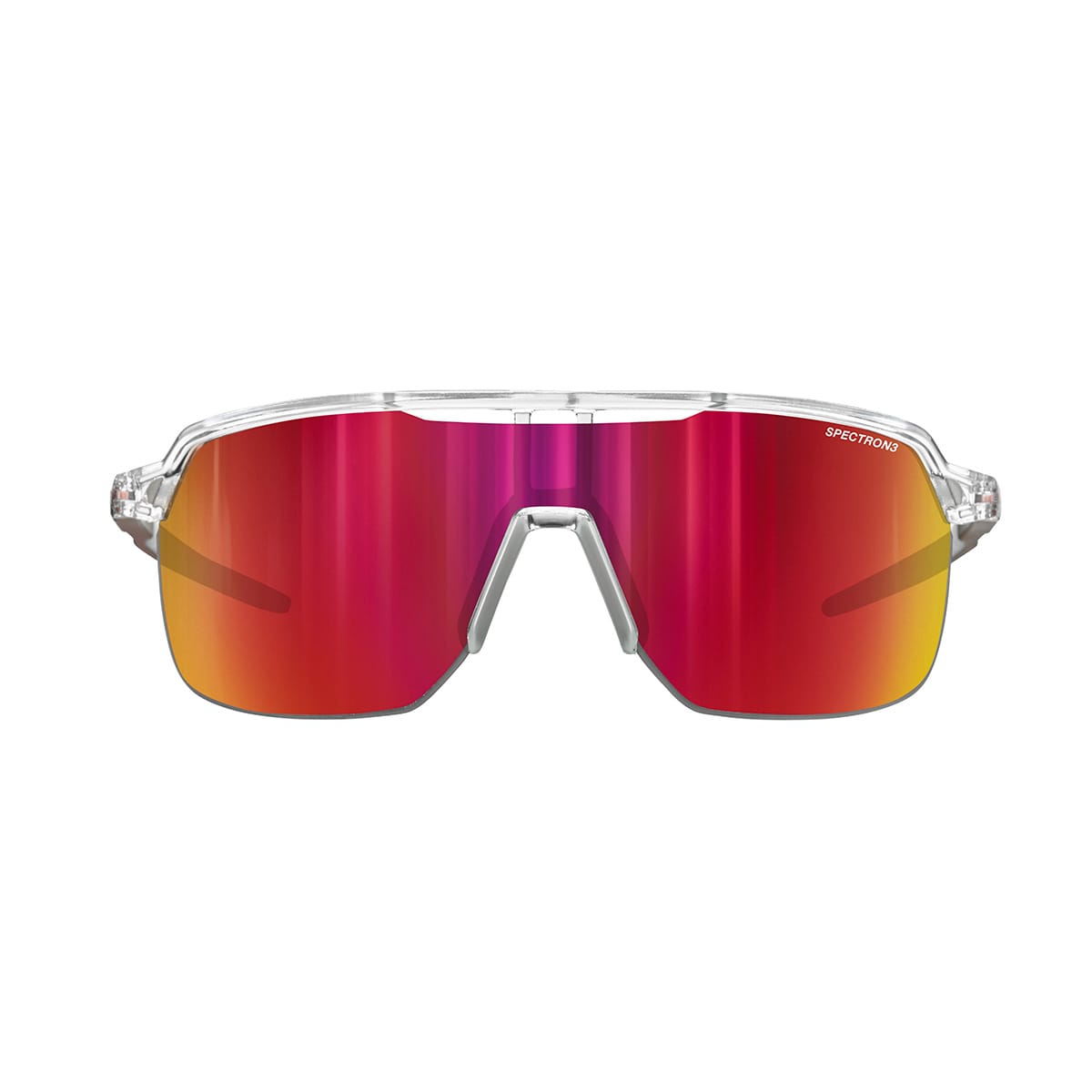 Brille JULBO FREQUENCY Kristall/Rot Spectron 3CF Smoke