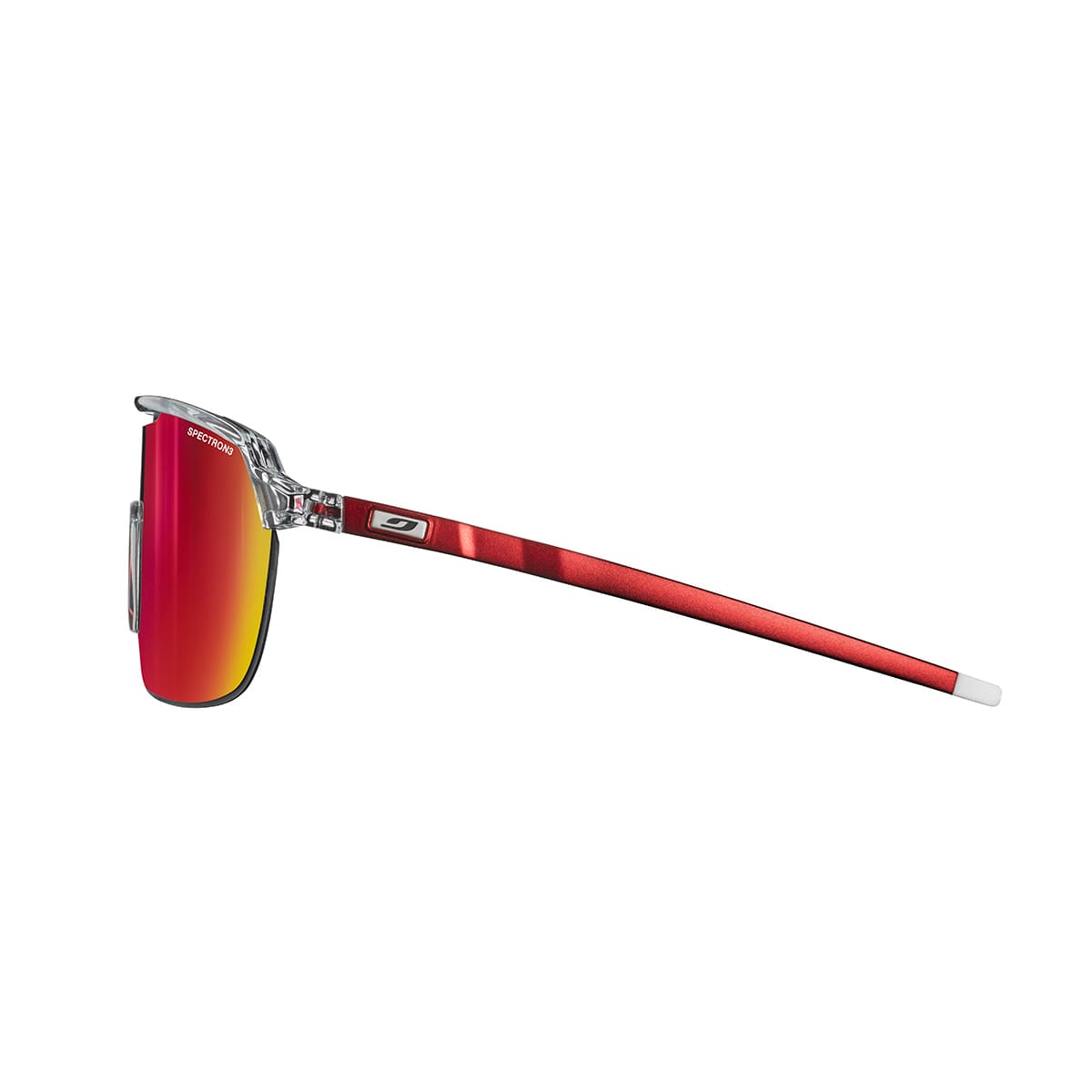 Brille JULBO FREQUENCY Kristall/Rot Spectron 3CF Smoke