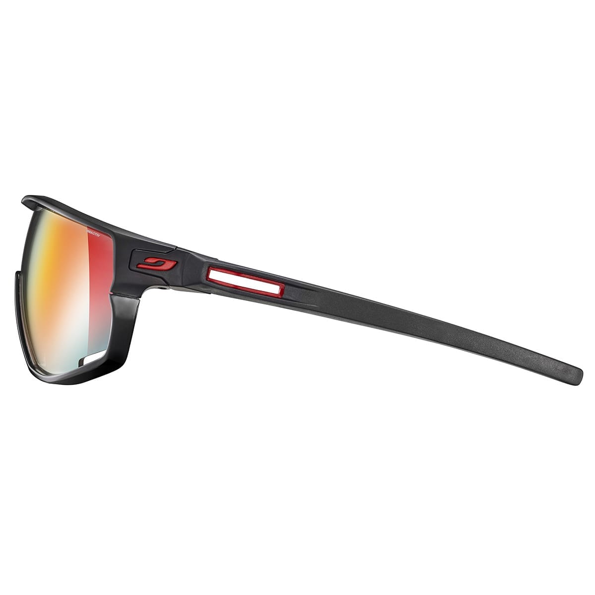 Brille JULBO RUSH Matt Schwarz/Glänzend Schwarz Reactiv Gelb/Braun