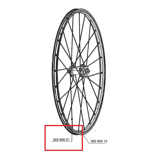 Kit 12 Speichen Av/Ar MAVIC CROSSONE/CROSSRIDE 26" 264mm