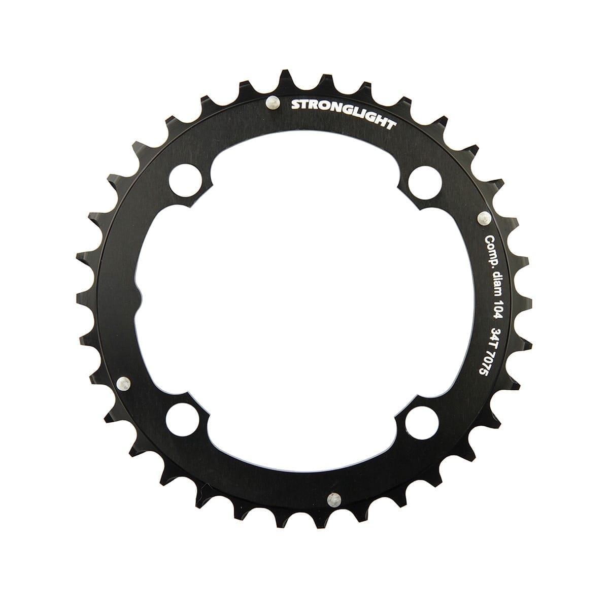 Mittleres Kettenblatt STRONGLIGHT ALU 7075 9V 4 Loch 104 mm