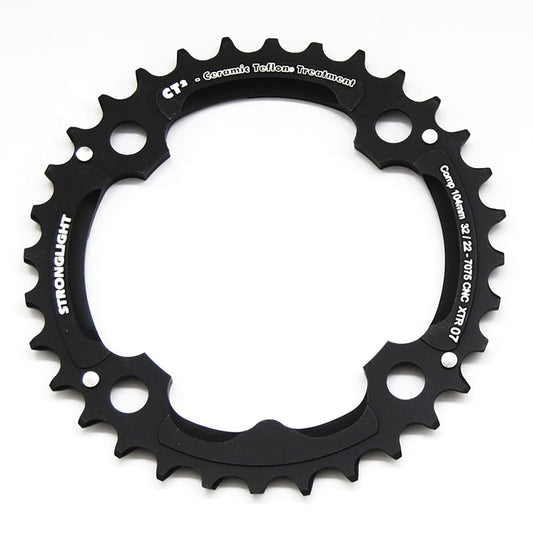 Mittleres Kettenblatt STRONGLIGHT CT² SHIMANO XTR M970 9-fach 4 Loch 104 mm